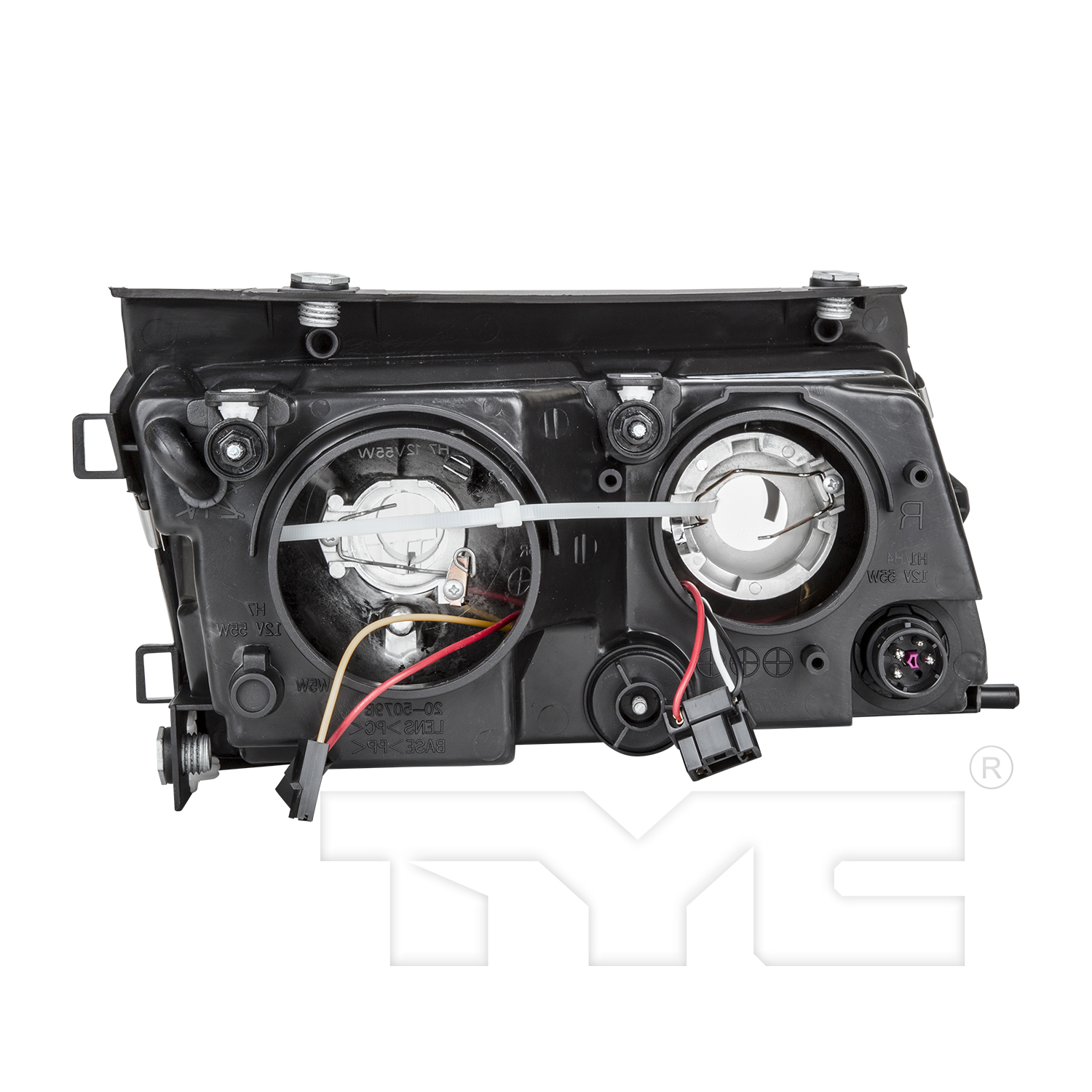Left headlamp assembly composite new aftermarket replacement Volkswagen Passat 1998-2001