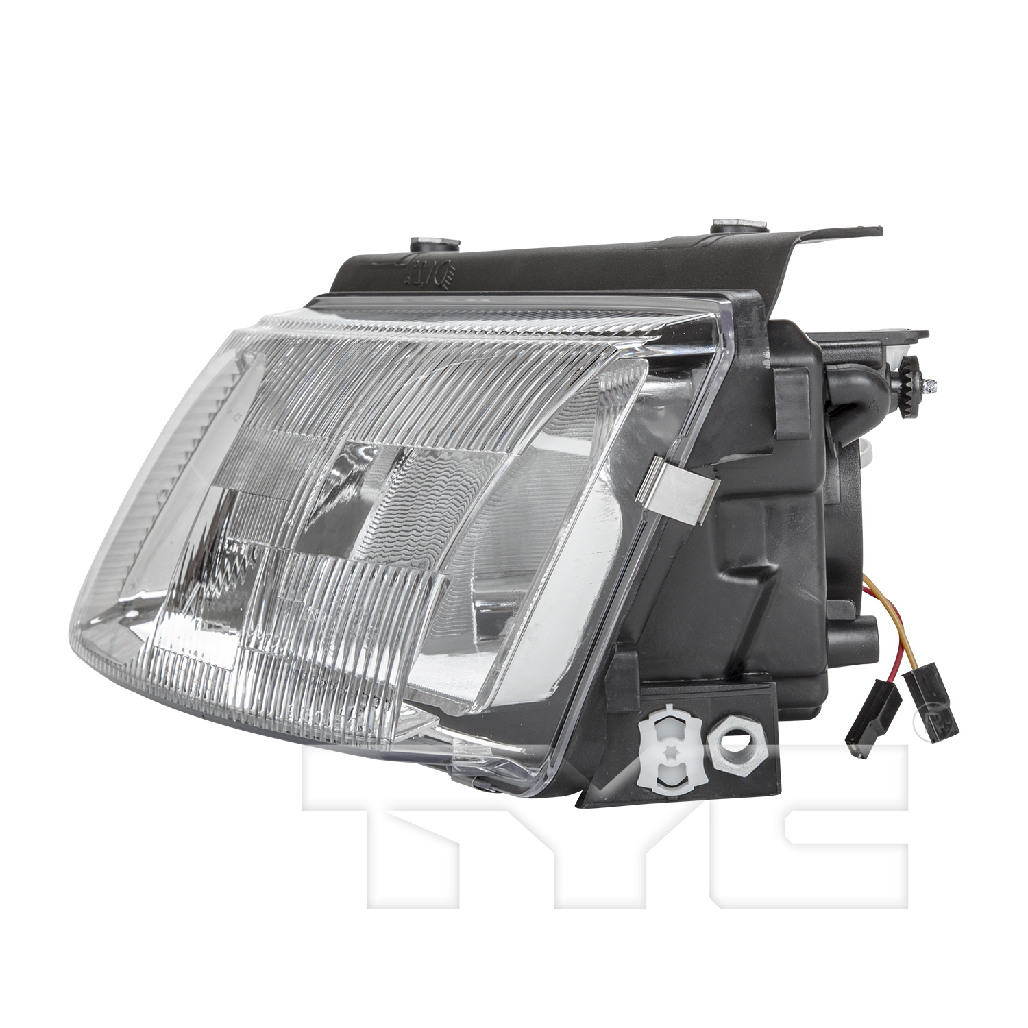 Left headlamp assembly composite new aftermarket replacement Volkswagen Passat 1998-2001
