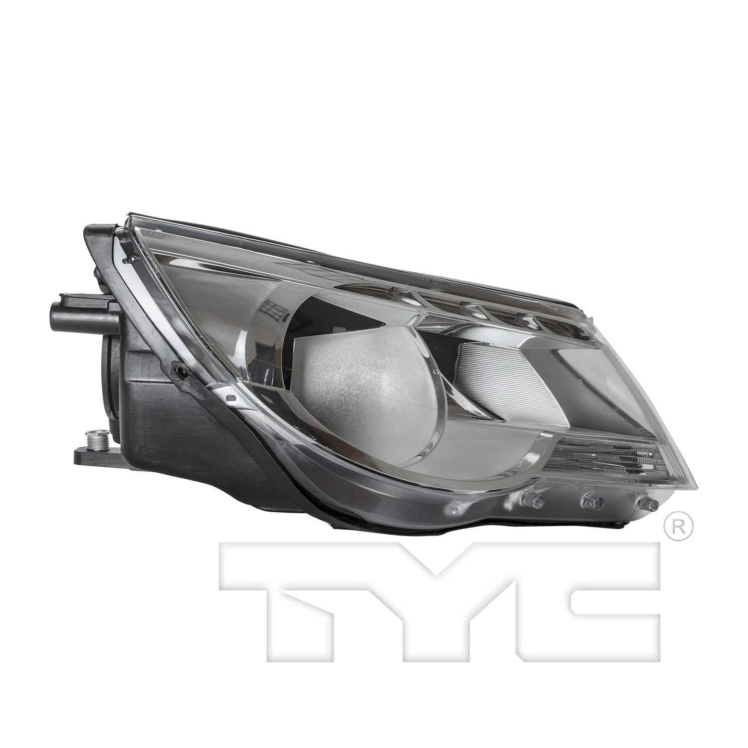 Right headlamp assembly composite new CAPA certified aftermarket Volkswagen Tiguan 2009-2011