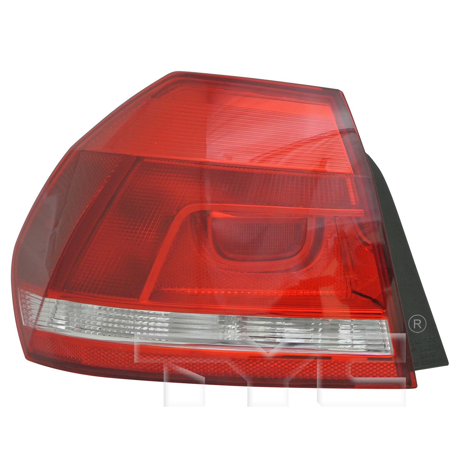 Left taillamp assembly outer new aftermarket replacement Volkswagen Passat 2012-2015