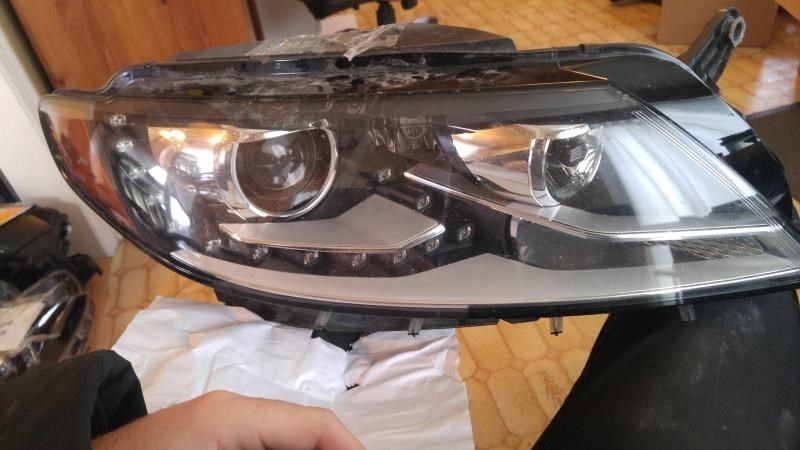 Right headlamp lens/housing used genuine OEM Volkswagen CC 2013-2017