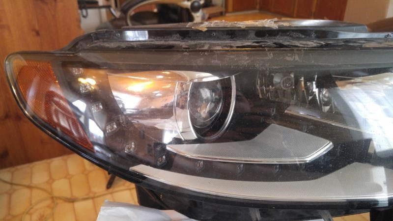 Right headlamp lens/housing used genuine OEM Volkswagen CC 2013-2017