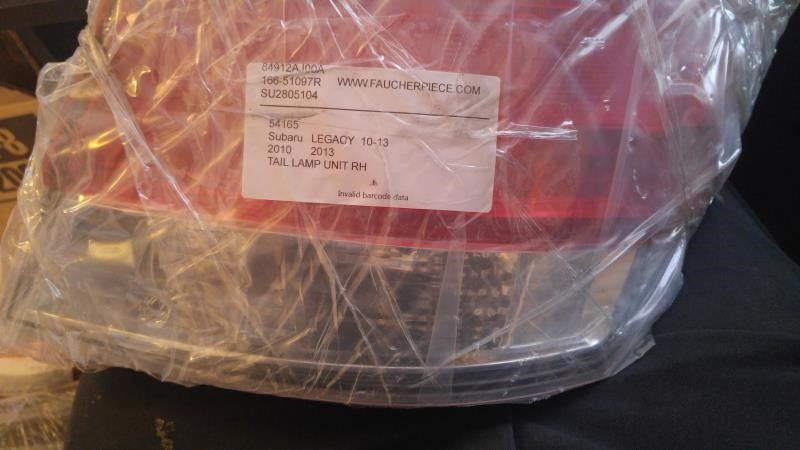 Right taillamp assembly outer used genuine OEM Subaru Legacy 2010-2014