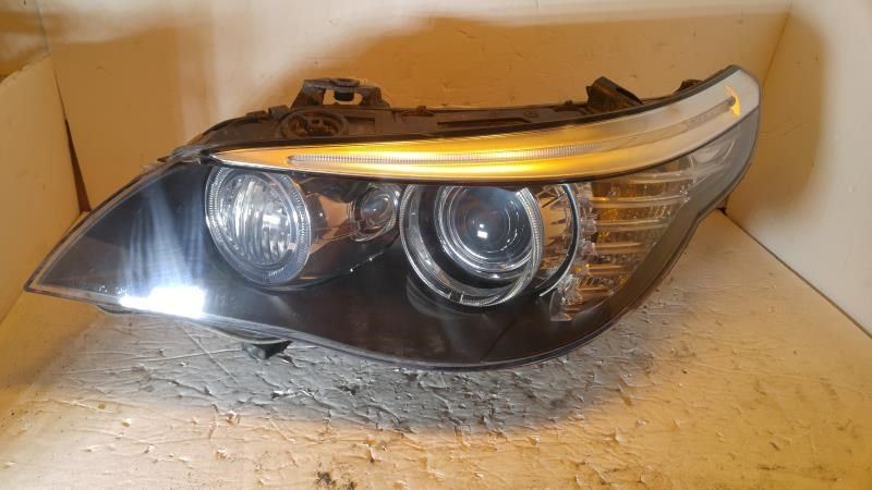 Left headlamp lens/housing used genuine OEM BMW 528I 2008-2010