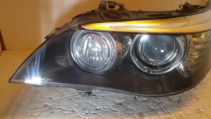 Left headlamp lens/housing used genuine OEM BMW 528I 2008-2010