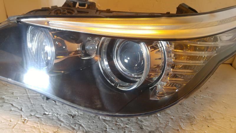 Left headlamp lens/housing used genuine OEM BMW 528I 2008-2010