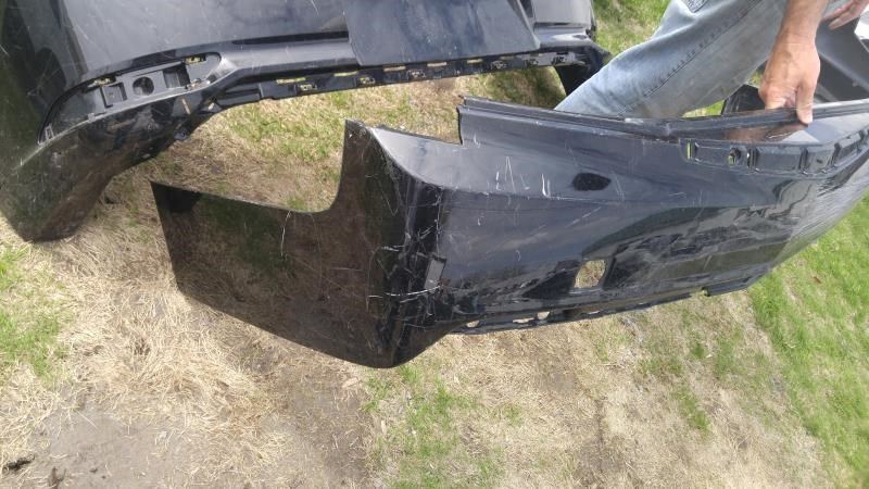 Defensa (parachoques) trasera usada original (OEM) Cadillac ATS 2013-2018