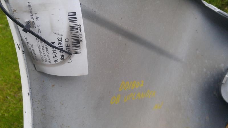 Front bumper energy absorber used genuine OEM Chevrolet Uplander 2005-2009