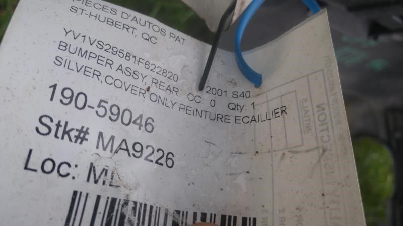 Rear Bumper Cover used genuine OEM Volvo S40 2001-2004