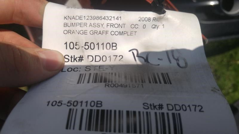 Front bumper grille used genuine OEM KIA RIO 2006-2009