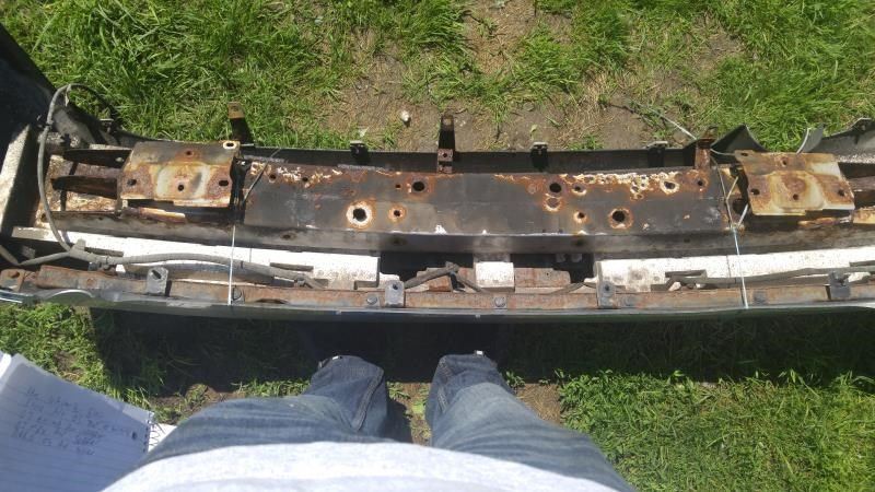 Rear bumper reinforcement used genuine OEM Mitsubishi Lancer 2004-2007