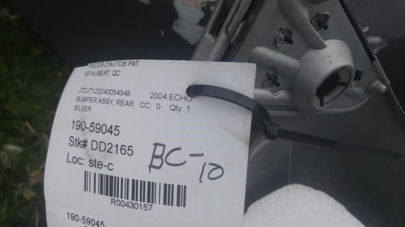 Rear bumper reinforcement used genuine OEM Toyota Echo 2000-2005