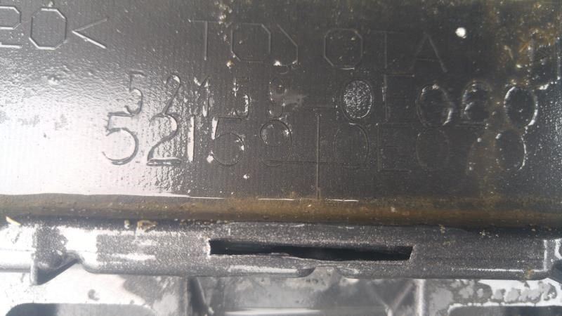 Rear bumper cover upper used genuine OEM Toyota Highlander 2014-2019
