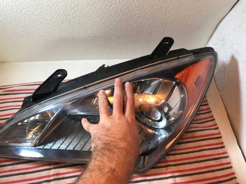 Left headlamp assembly composite used genuine OEM Hyundai Genesis Coupe 2010-2012