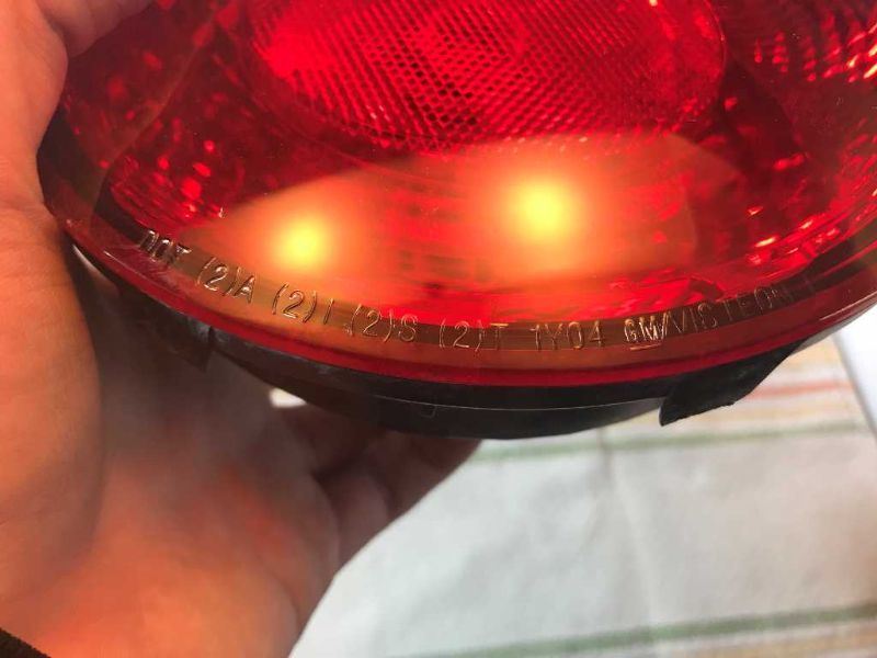 Tail Lamp used genuine OEM Chevrolet Corvette 2005-2013