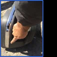 Defensa (parachoques) trasera usada original (OEM) Chevrolet Silverado 1500 2014-2018