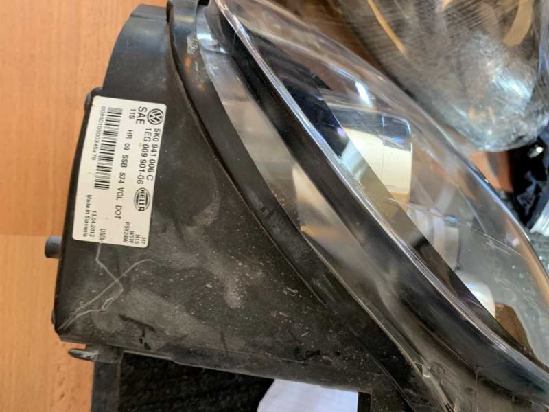 Right headlamp assembly composite used genuine OEM Volkswagen Golf 2010-2014