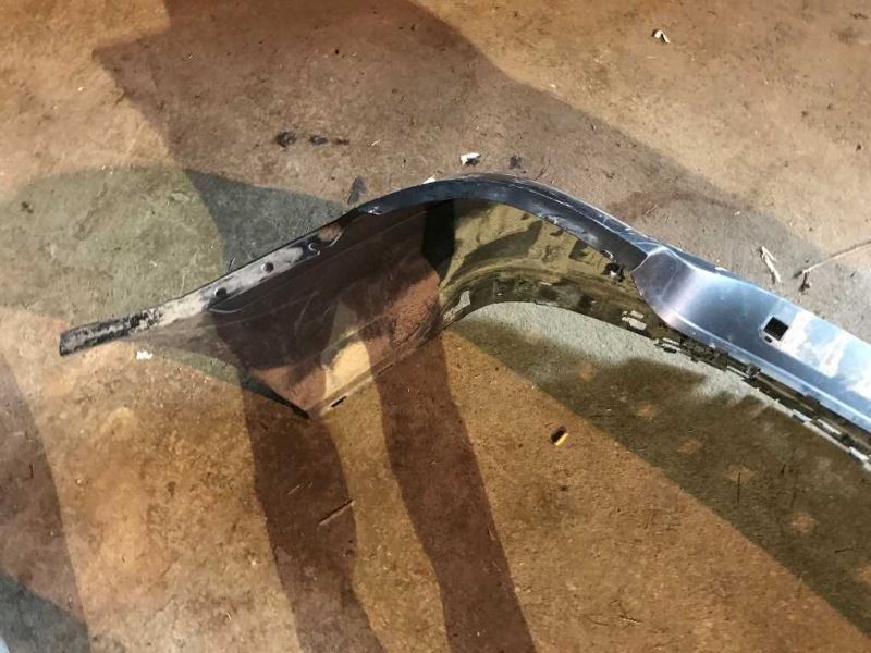 Rear bumper cover upper used genuine OEM Mercedes-Benz GL350 2010-2012