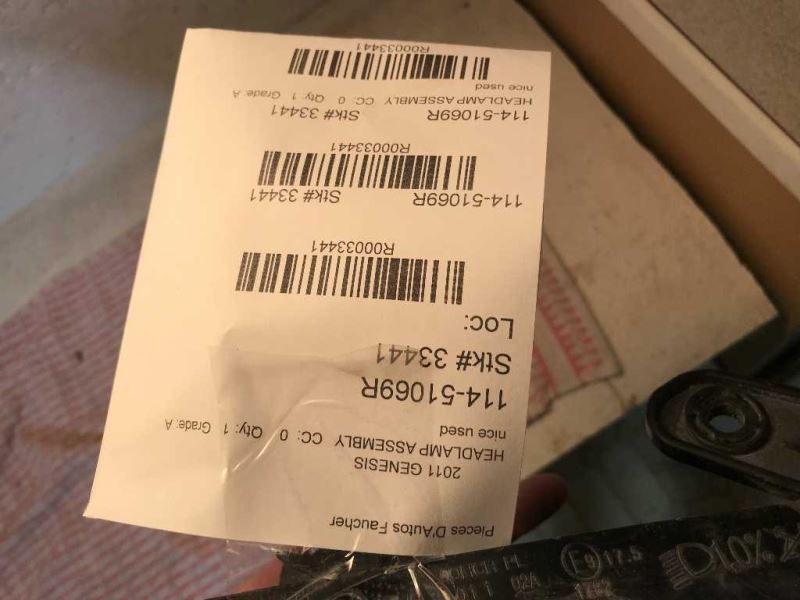 Faro derecho usado original (OEM) Hyundai Genesis Coupe 2010-2012