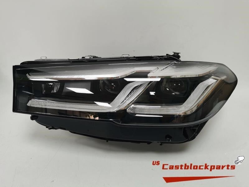 Left headlamp assembly composite used genuine OEM BMW 530E 2021-2023