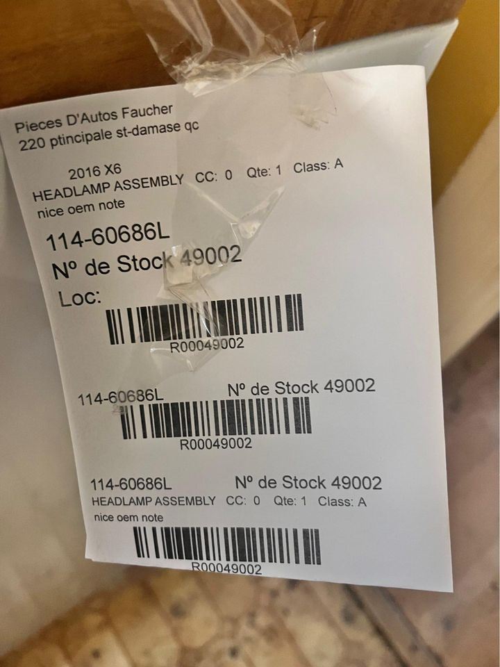 Faro izquierdo usado original (OEM) BMW X6 2015-2019