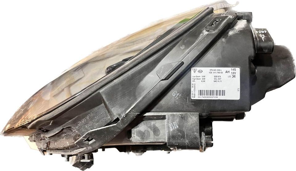 Left headlamp assembly composite used genuine OEM Porsche Cayenne 2015-2018