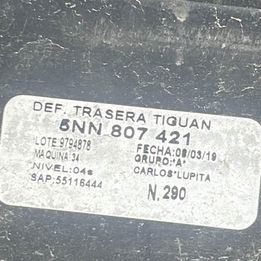 Rear bumper cover upper used genuine OEM Volkswagen Tiguan 2018-2024
