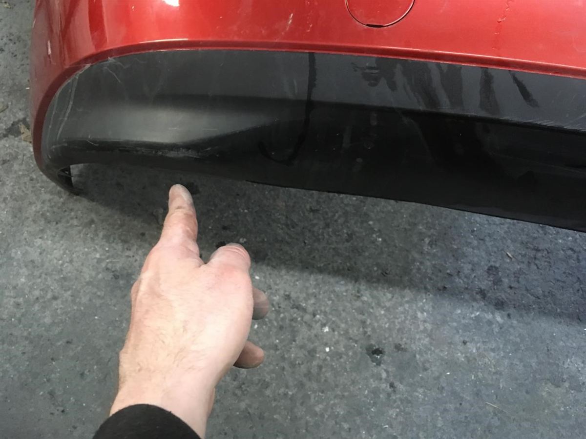 Rear bumper reinforcement used genuine OEM Mazda 3 2014-2018
