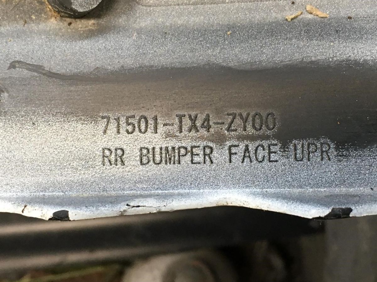 Rear bumper cover upper used genuine OEM Acura RDX 2016-2018