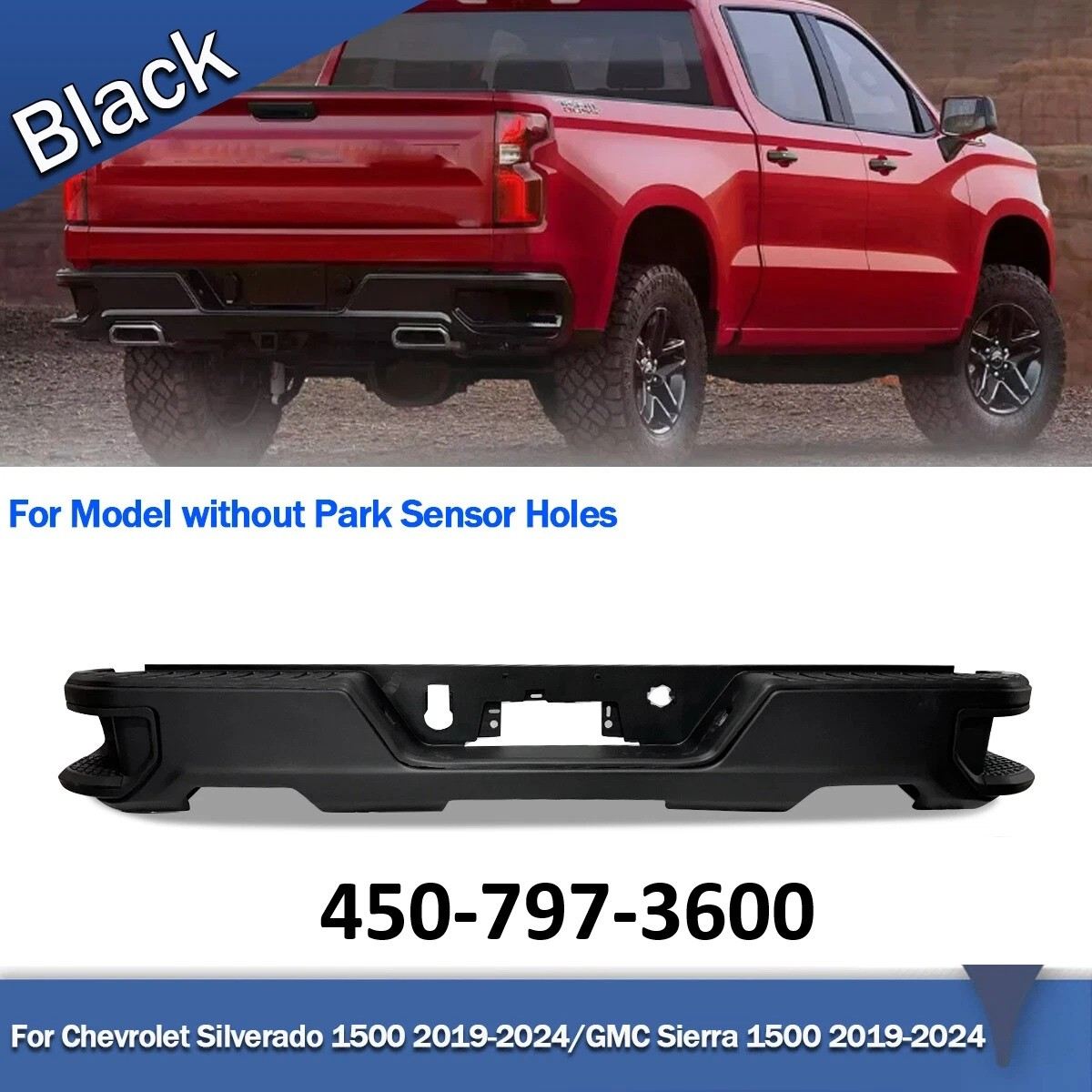 Rear bumper step pad used genuine OEM Chevrolet Silverado 1500 2019-2025