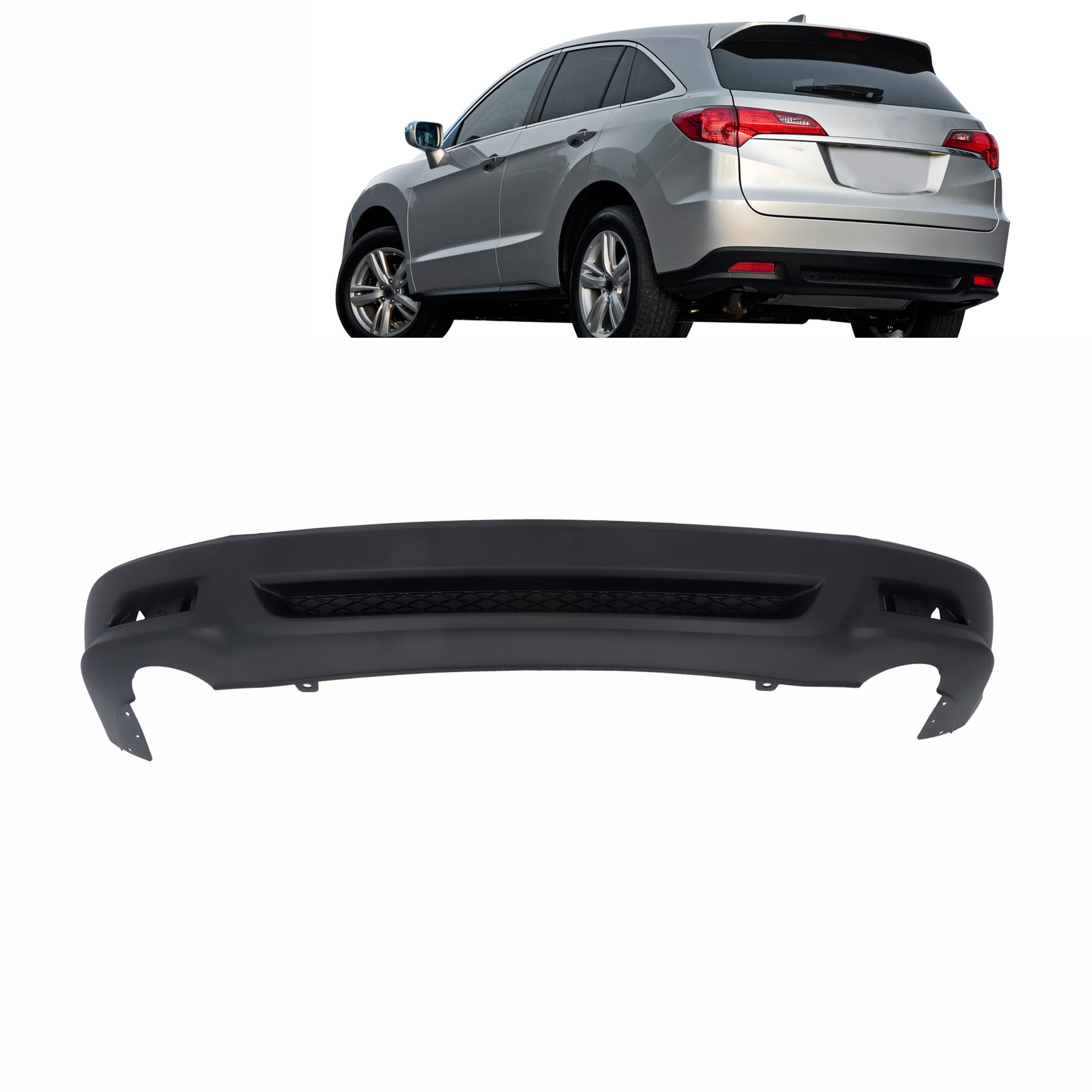 Rear bumper cover lower new aftermarket replacement Acura RDX 2013-2015