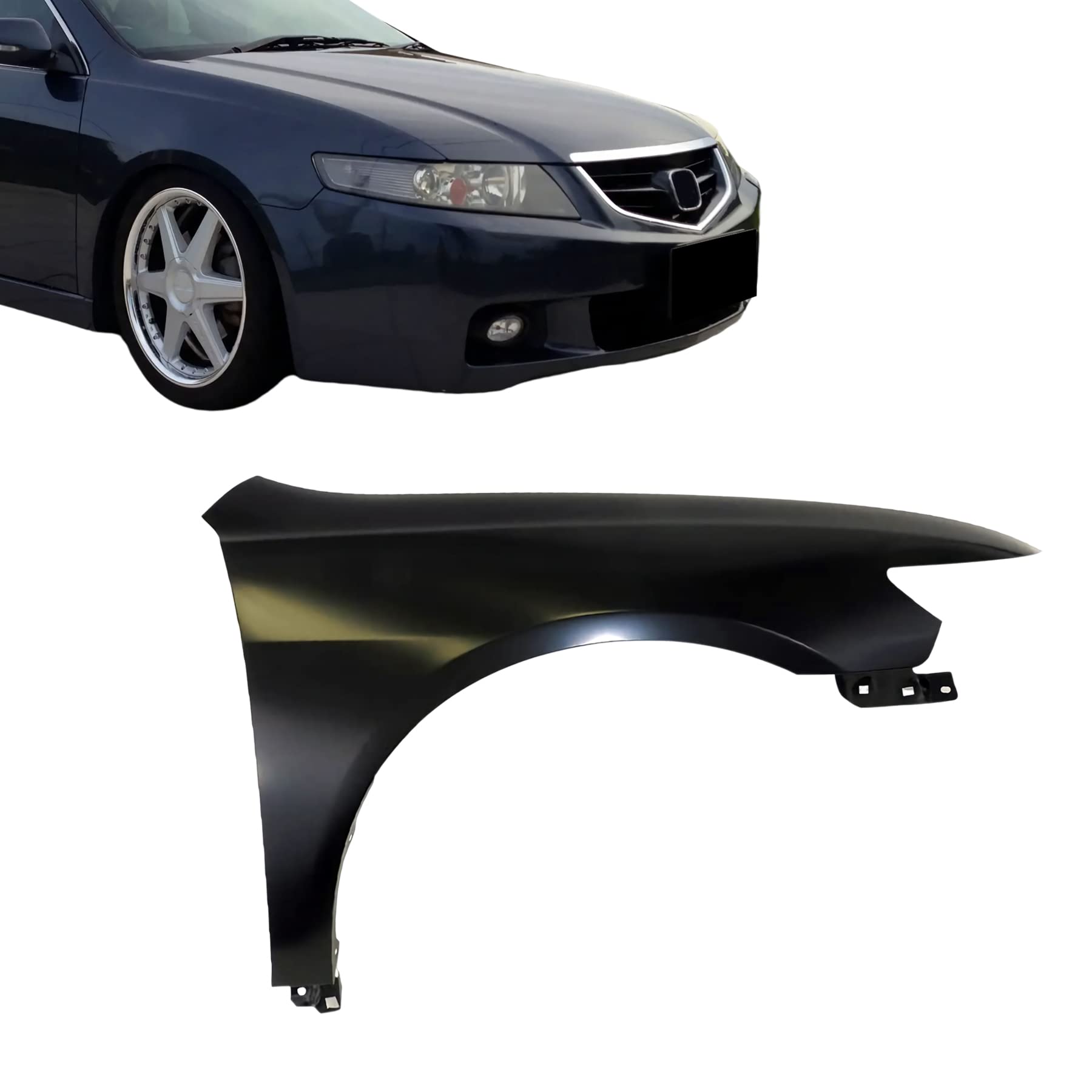 Right front fender assembly new aftermarket replacement Acura TSX 2004-2008