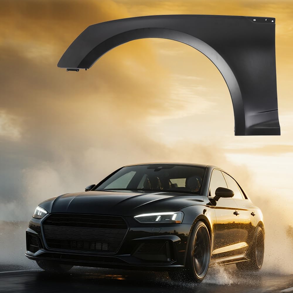 Left front fender assembly new CAPA certified aftermarket Audi A5 Quattro 2018-2024