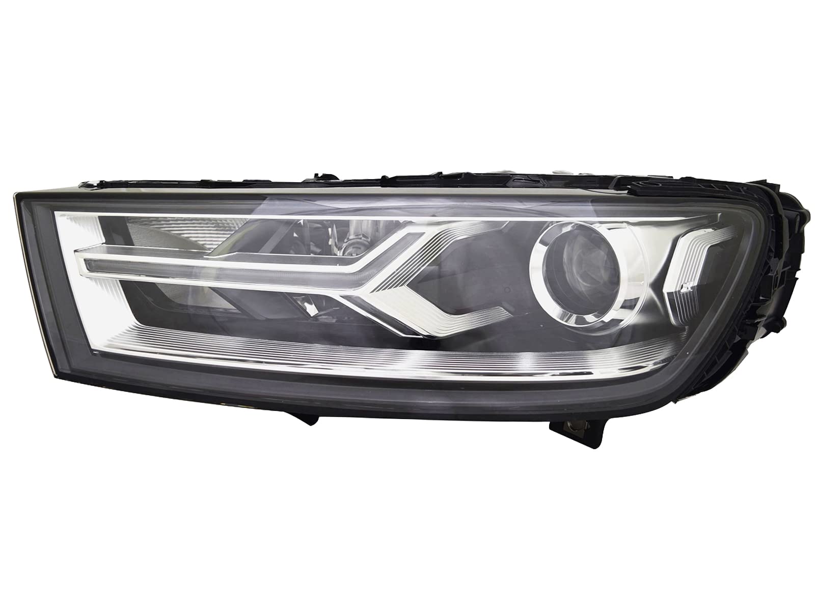 Left headlamp assembly composite new CAPA certified aftermarket Audi Q7 2017-2019