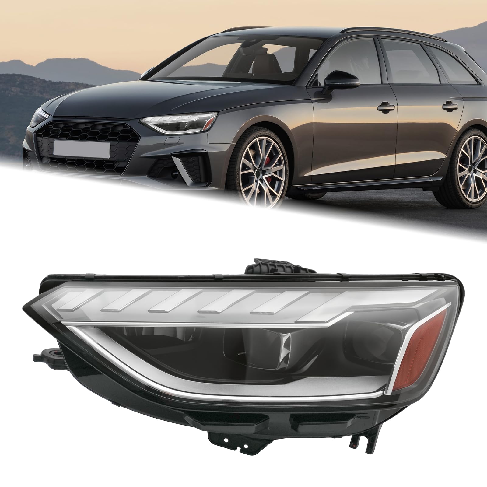 Left headlamp assembly composite used genuine OEM Audi A4 Allroad 2020-2024