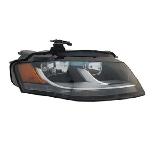 Right headlamp assembly composite new aftermarket replacement Audi A4 2009-2012