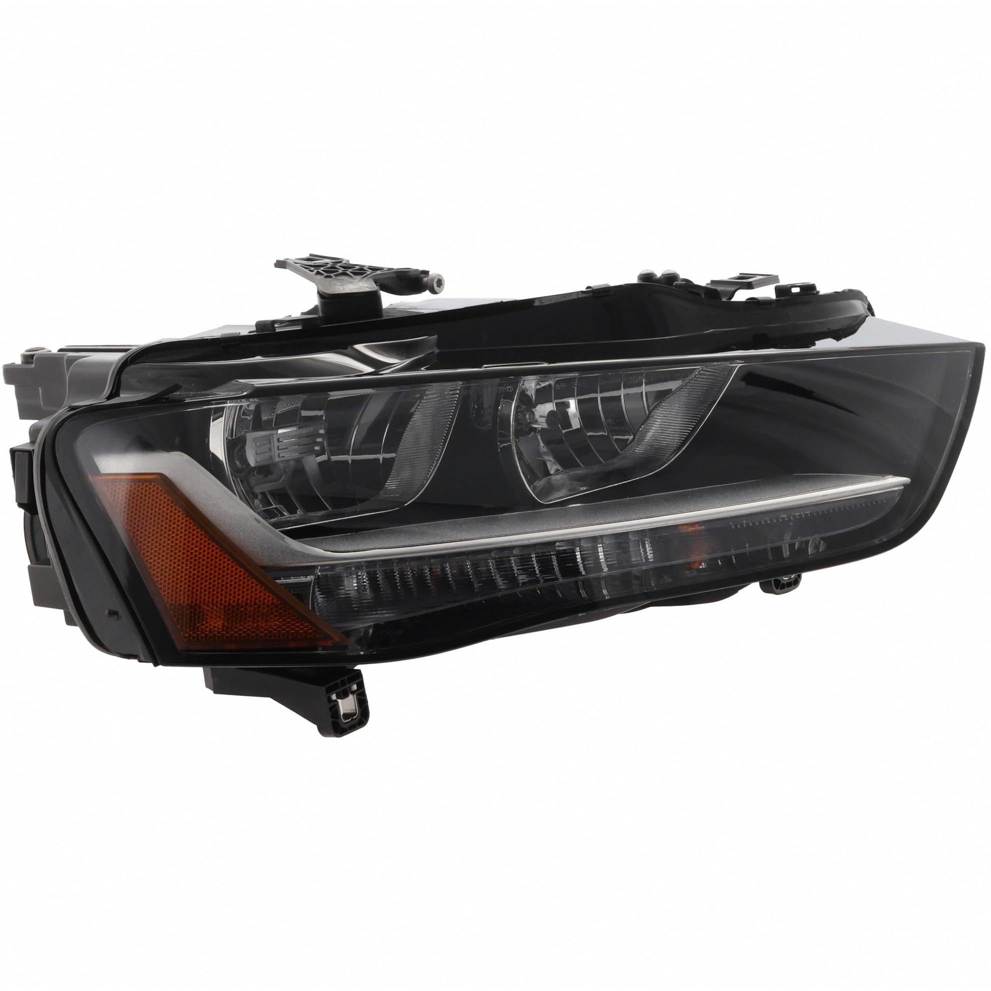 Right headlamp assembly composite new aftermarket replacement Audi A4 2012-2016