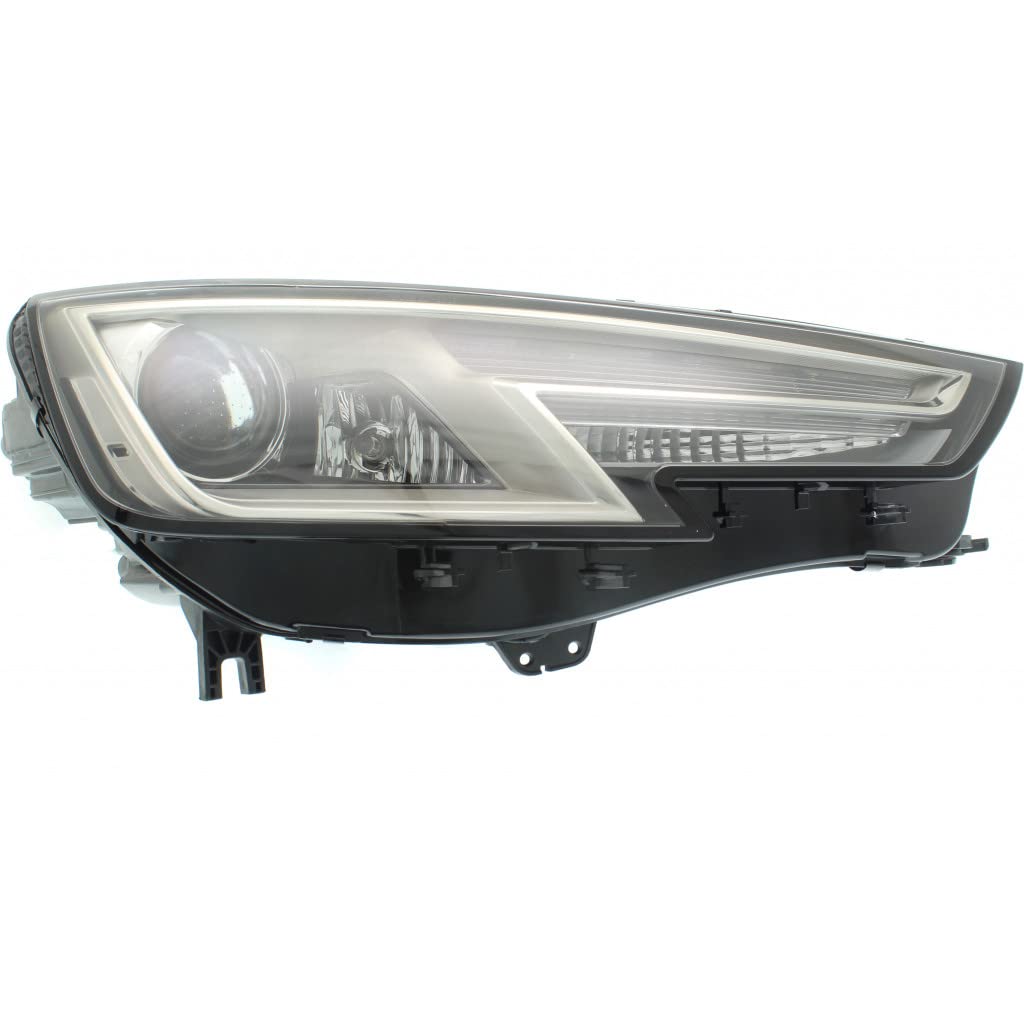 Right headlamp assembly composite new aftermarket replacement Audi A4 2017-2019
