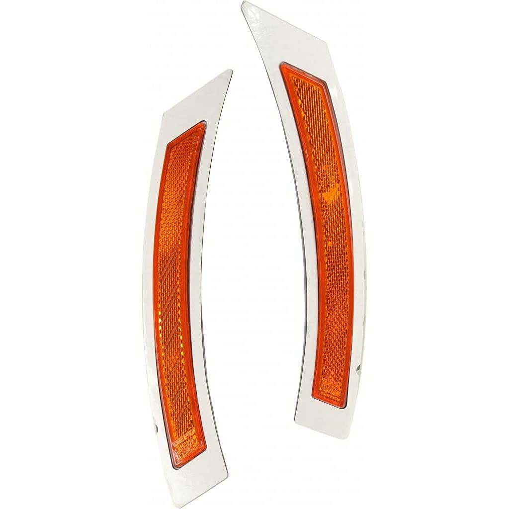 Left front bumper reflector new aftermarket replacement BMW 528I 2008-2010