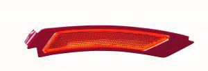 Right front bumper reflector new CAPA certified aftermarket BMW 323I 2006-2011