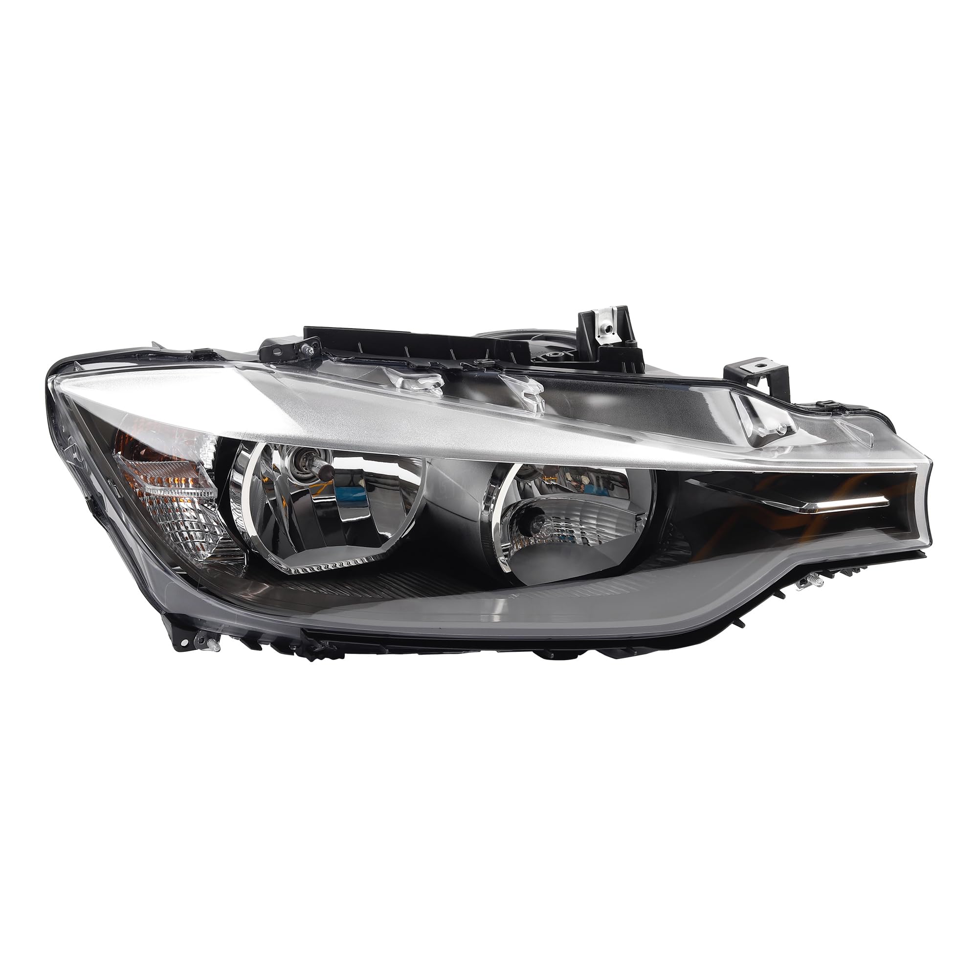Right headlamp assembly composite new aftermarket replacement BMW 328I 2012-2015