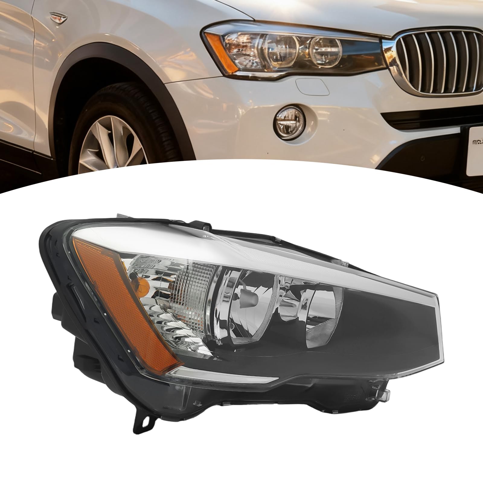 Left headlamp lens/housing new aftermarket replacement BMW X4 2015-2018