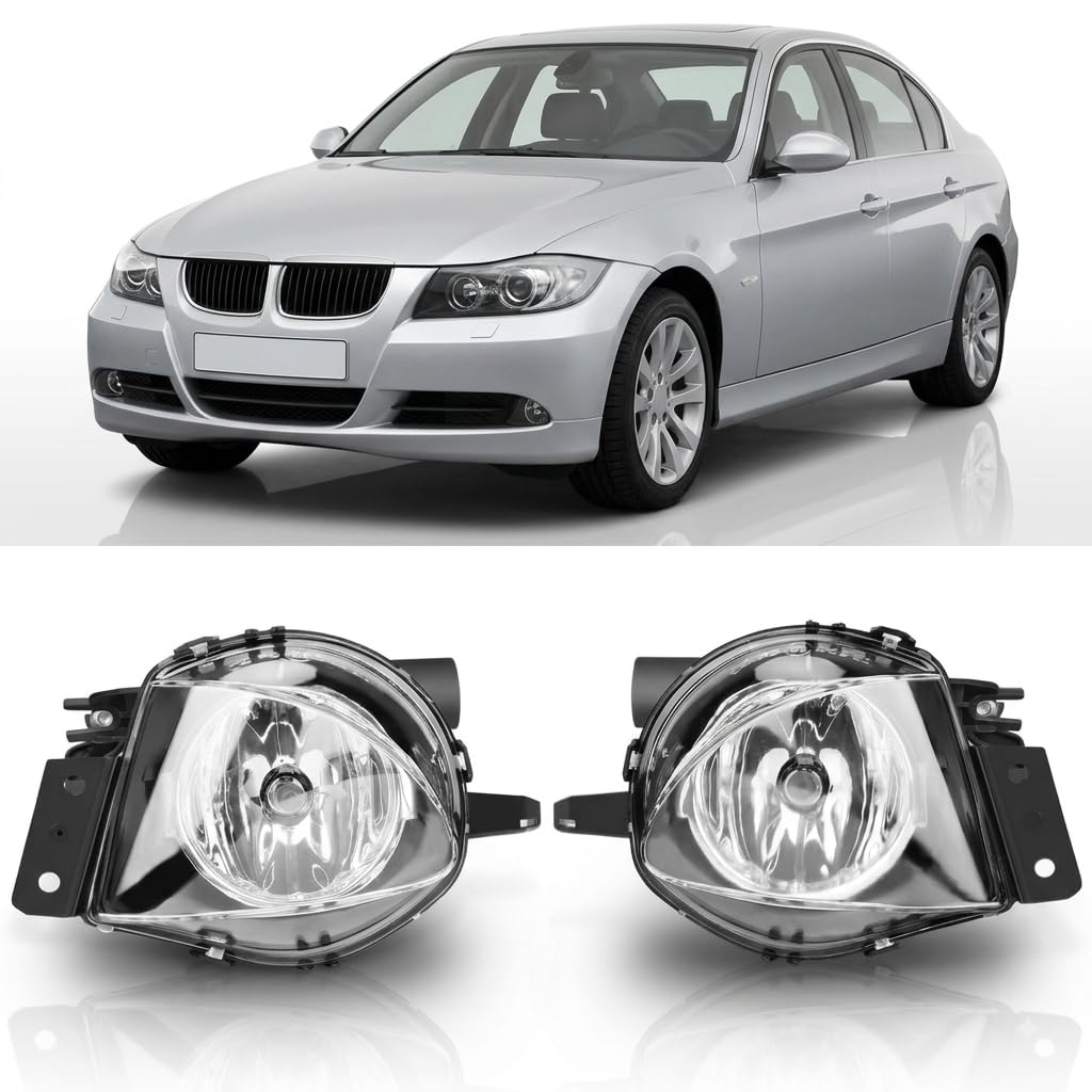 Left fog lamp assembly new aftermarket replacement BMW 328I 2006-2010