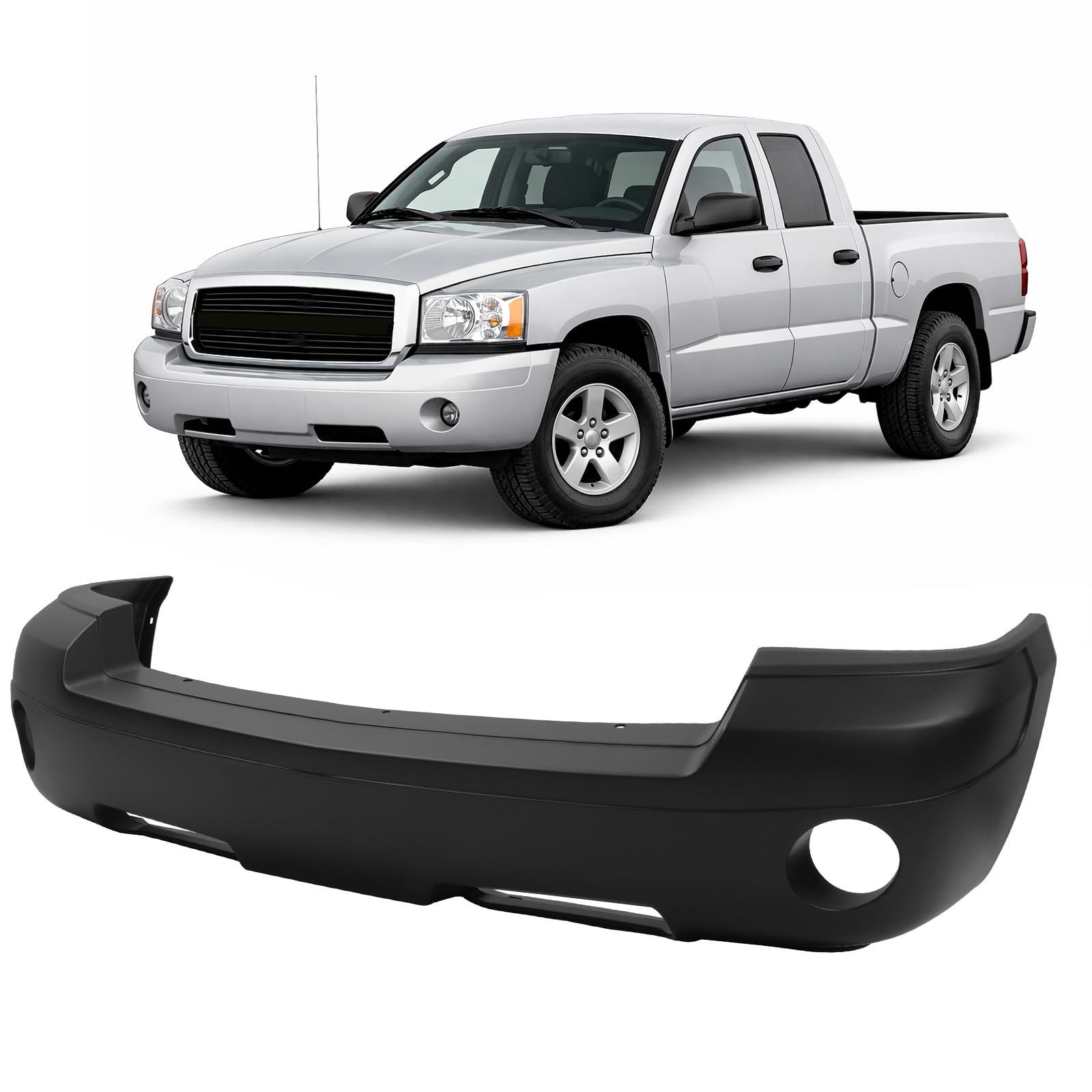 Front bumper cover new aftermarket replacement Dodge Dakota 2005-2007