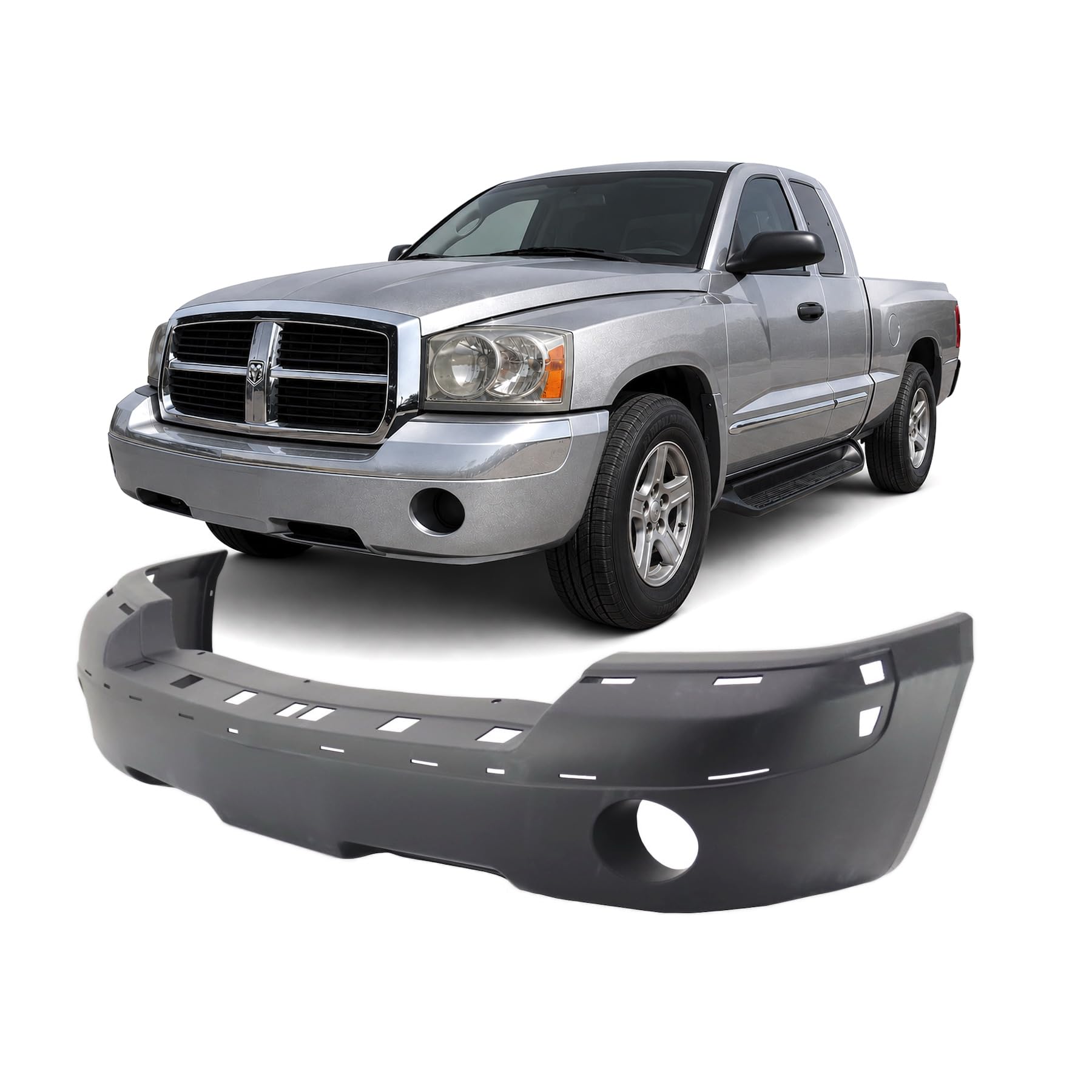 Front bumper cover new CAPA certified aftermarket Dodge Dakota 2005-2007