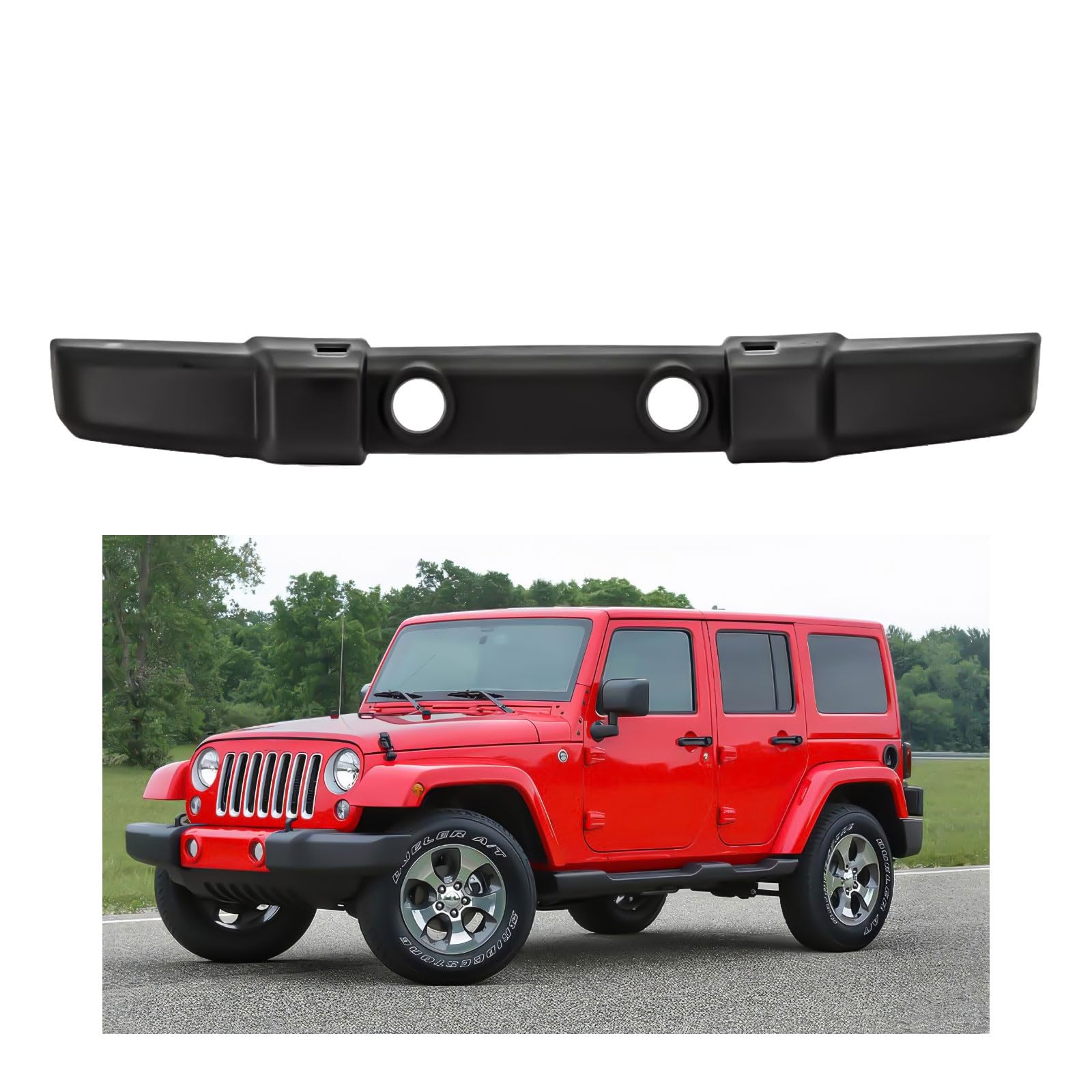 Front bumper cover new aftermarket replacement Jeep Wrangler 2007-2017