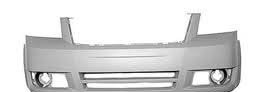 Front bumper cover new CAPA certified aftermarket Dodge Grand Caravan 2008-2010