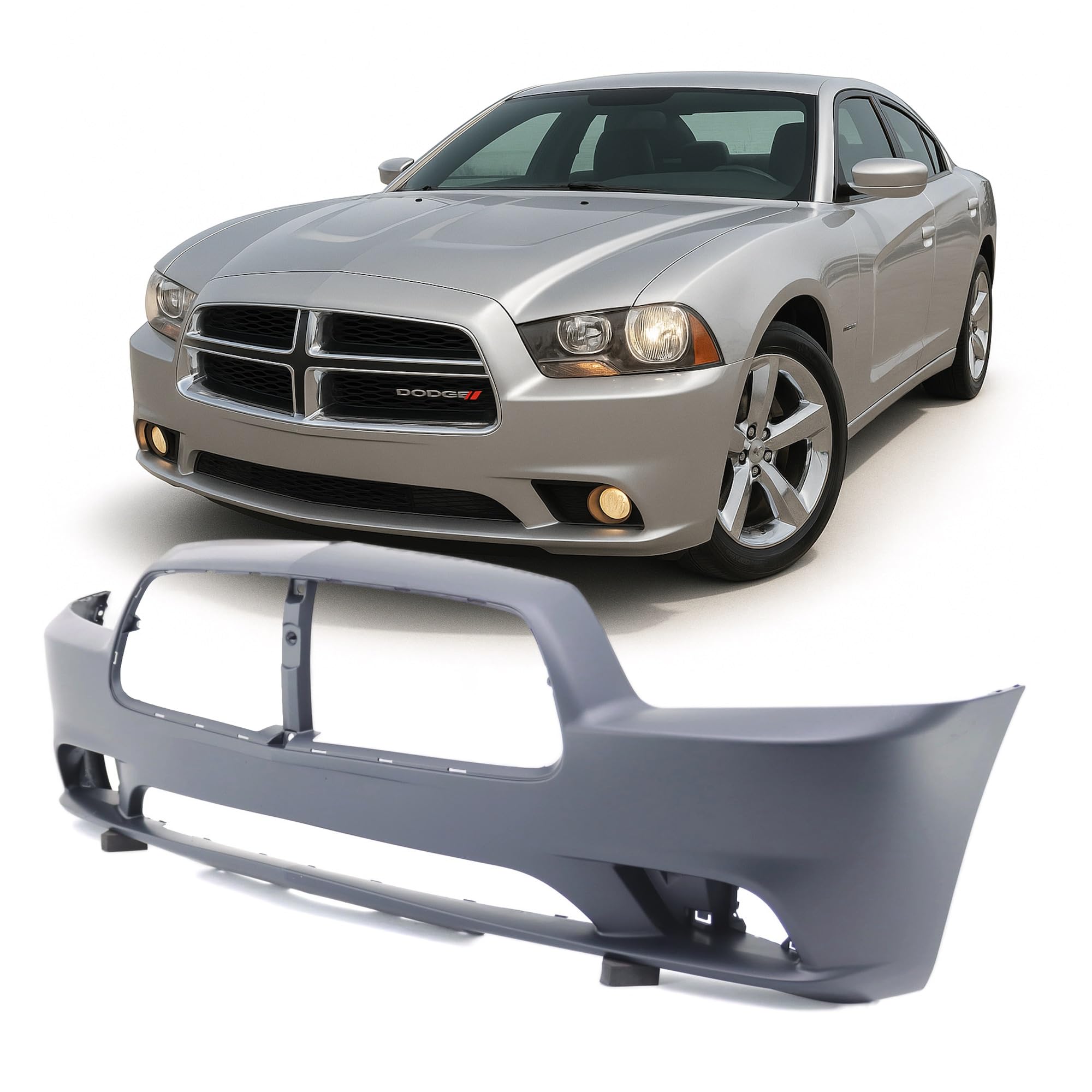 Front bumper cover new aftermarket replacement Dodge Charger 2011-2014