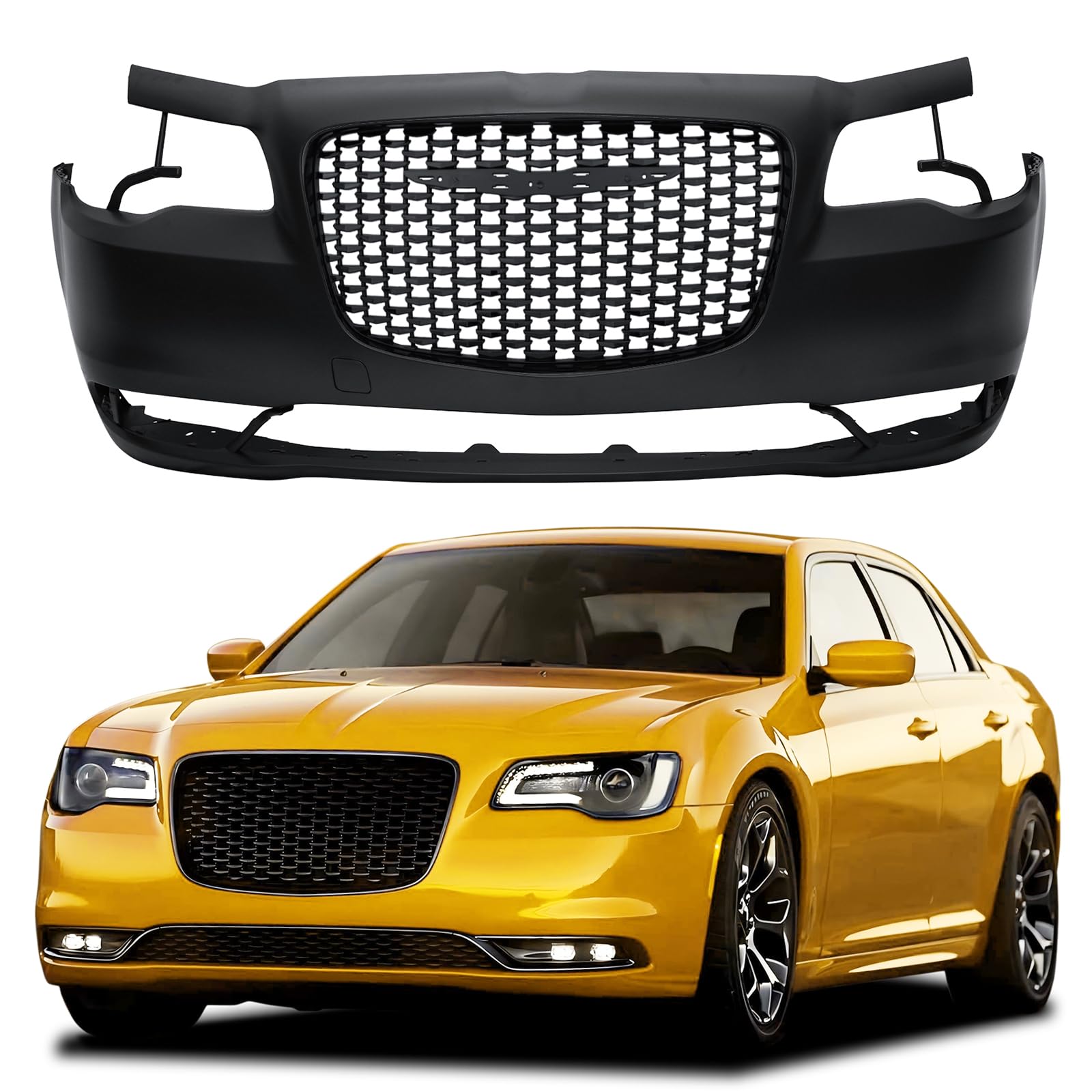 Front bumper cover new aftermarket replacement Chrysler 300 2015-2023