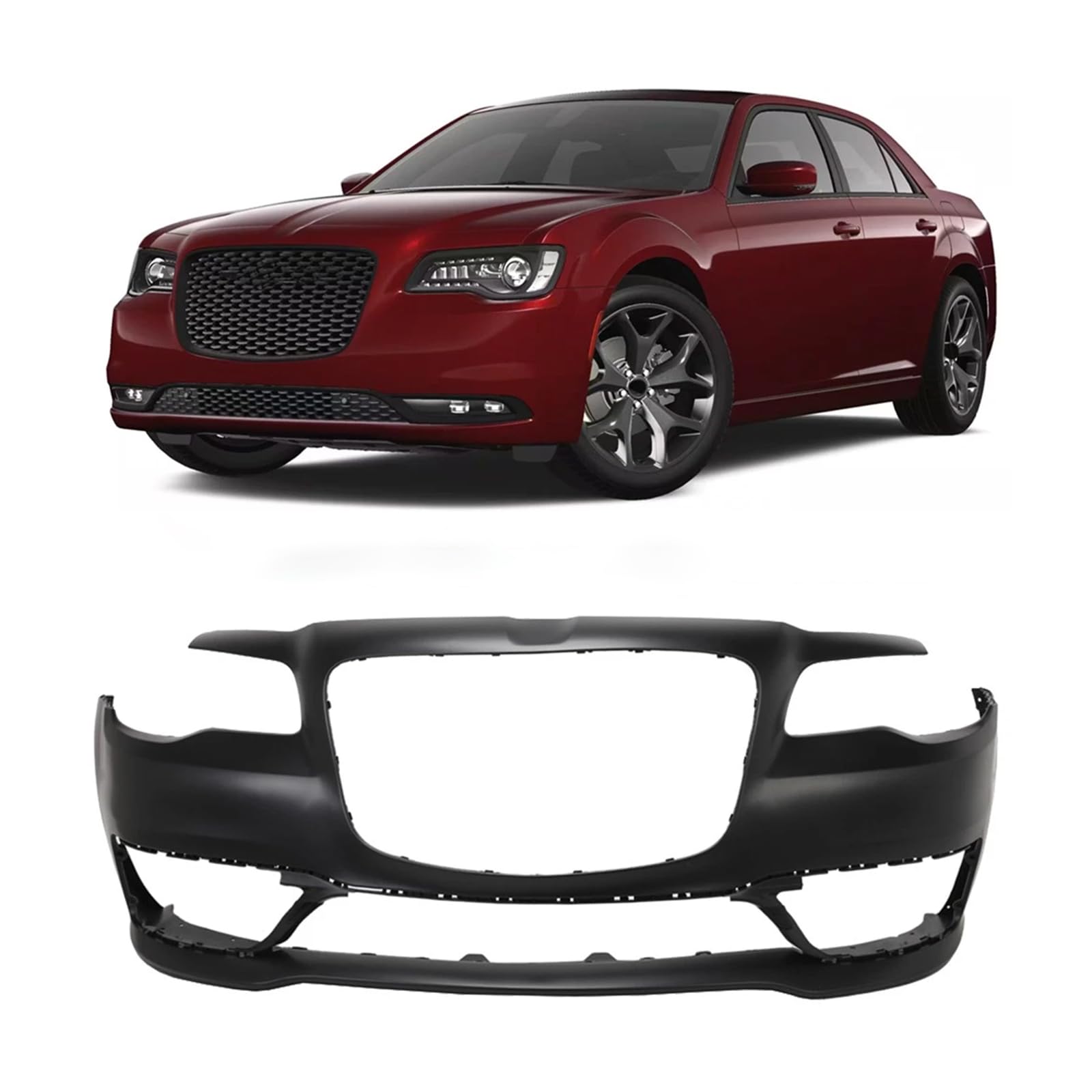 Front bumper cover new aftermarket replacement Chrysler 300 2017-2023